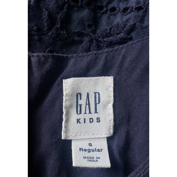 45. 2/$20 Gap Girls dress with eyelet trim - Picture 5 of 6